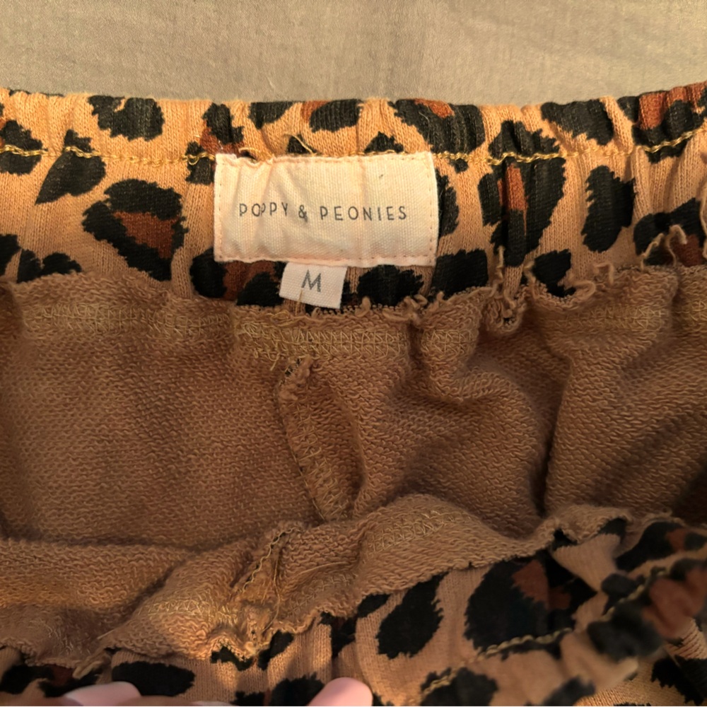 Poppy and peonies sweatpants